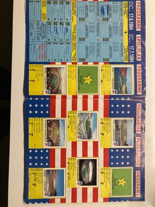 Album cromos Panini Mundial Futbol USA 94