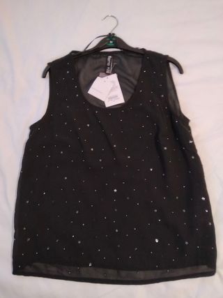 Blusa de gasa fiesta