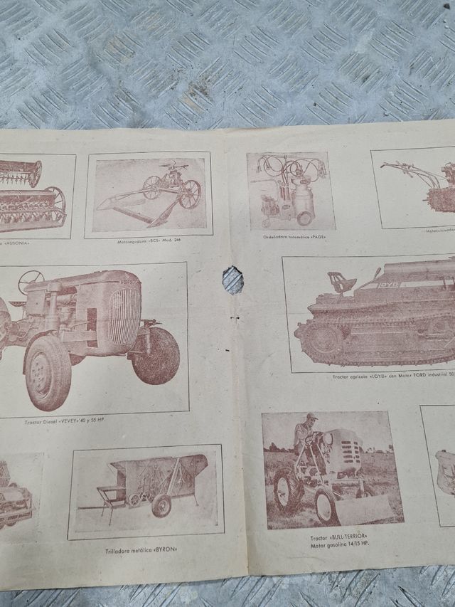 folletos   antiguos  tractor Bondy
