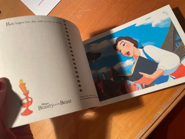 Postales vintage La bella y la bestia