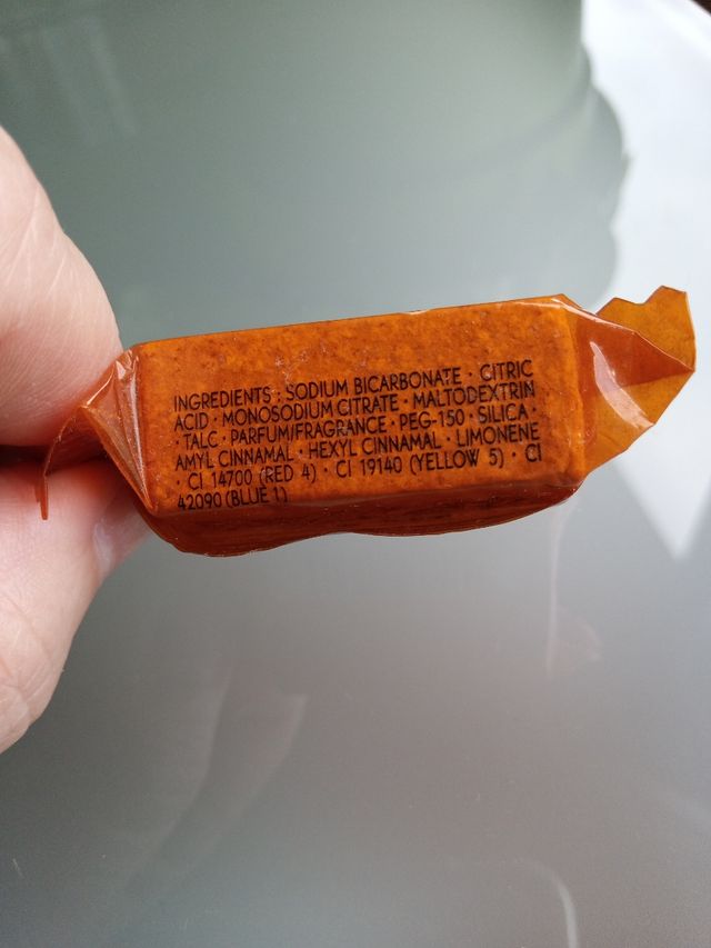 Pastilla para el baño.