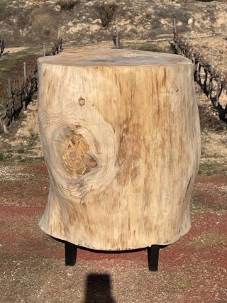 Mesa de tronco madera