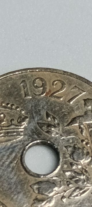 Moneda 25 céntimos de peseta . 1927 . Franco