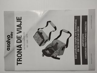 trona de viaje asalvo baby color rosa