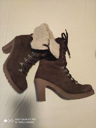 Botas de ante y borreguito