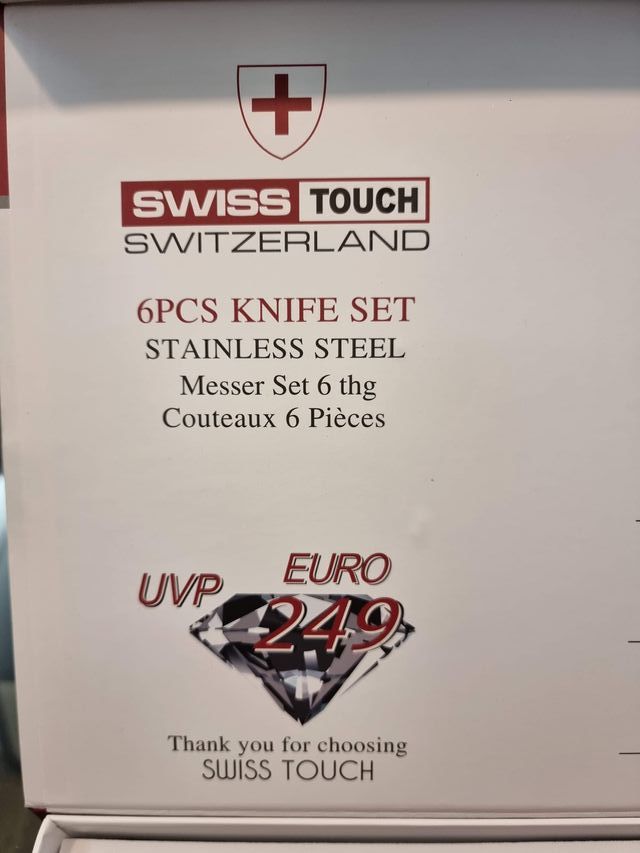 Swiss Touch Juego 6 cuchillos de acero A ESTRENAR