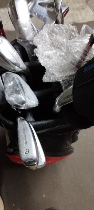 Juego de palos de golf mujer completo con carrito