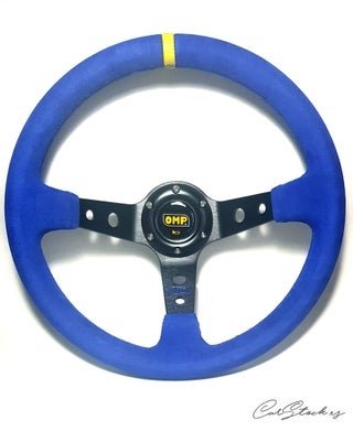 Volante OMP Corsica Piel Vuelta Azul de segunda mano por 80 EUR en Madrid en WALLAPOP Volante OMP Corsica Piel Vuelta Azul de segunda mano por 80 EUR en Madrid en WALLAPOP
