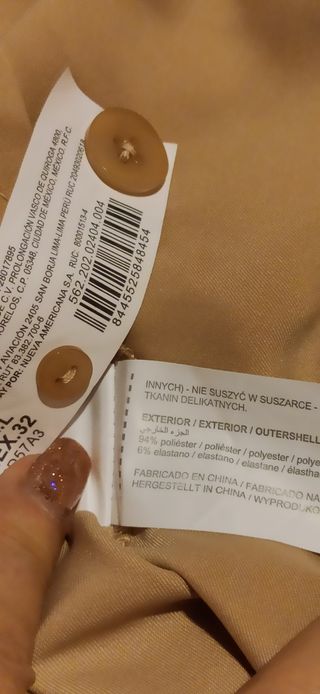 Camisa fluida Camel talla L