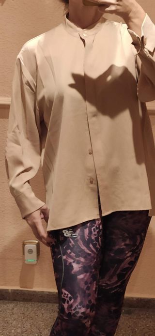 Camisa fluida Camel talla L