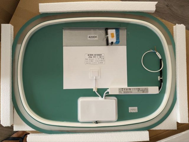 Espejo baño LED y antivaho (horizontal)