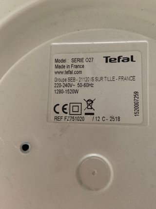 Freidora sin aceite tefal Actifry express