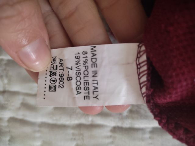 Jersey niña estrella de lentejuelas talla 7-8