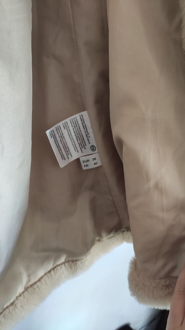 Abrigo Pelito Beige C&A
