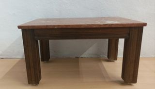MESA AUXILIAR CON MÁRMOL ANTIGUA
