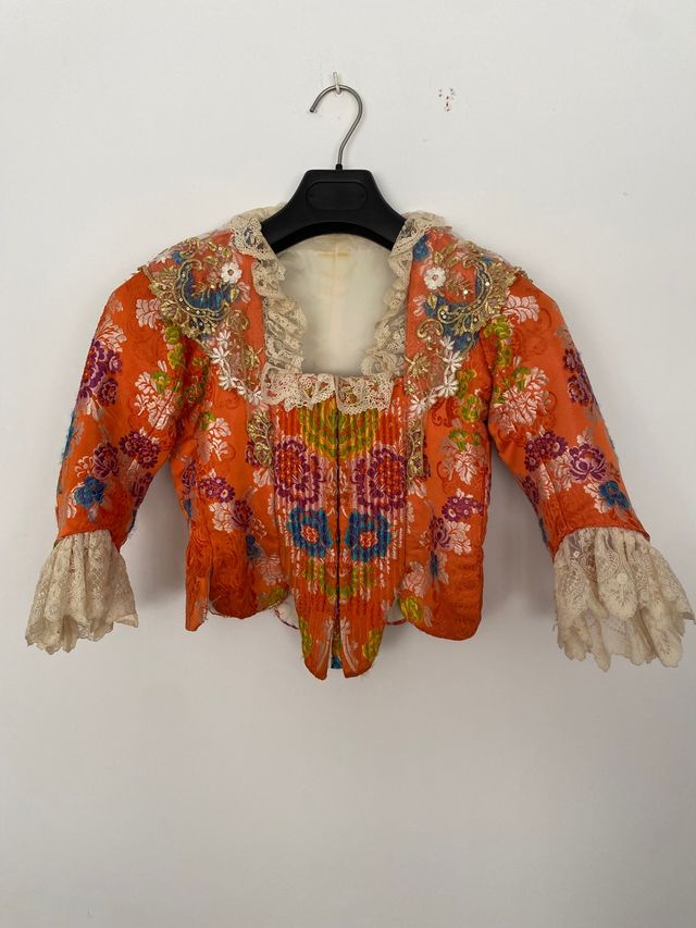 Traje Fallera naranja niña 10-12 años.