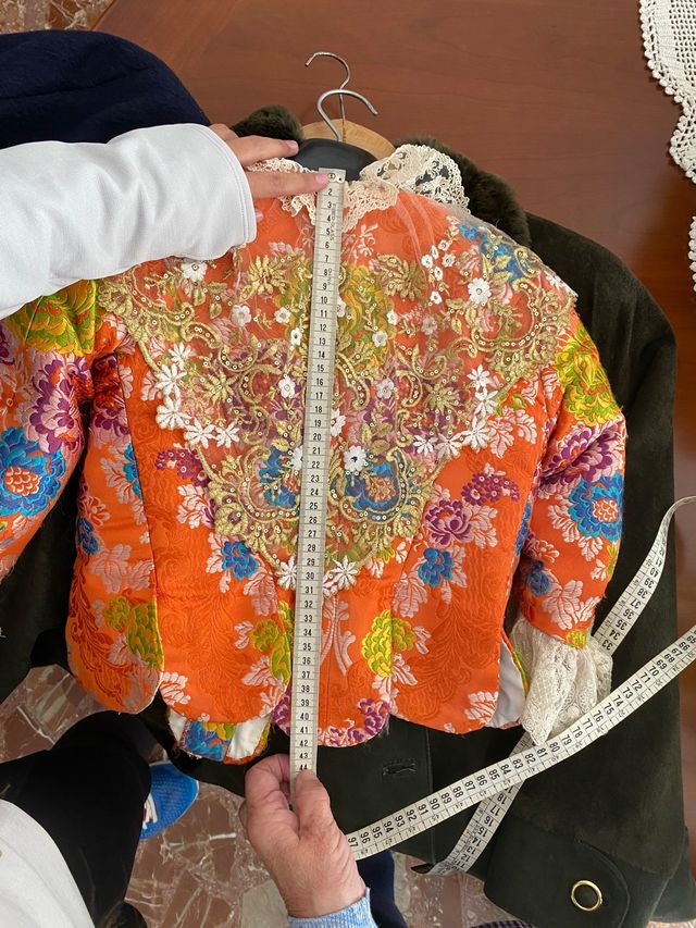 Traje Fallera naranja niña 10-12 años.