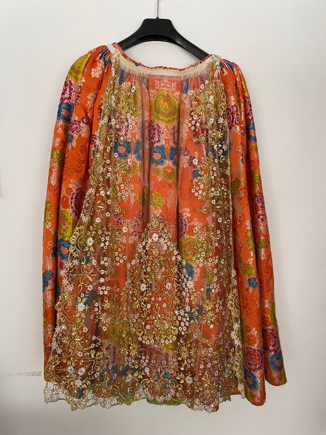 Traje Fallera naranja niña 10-12 años.