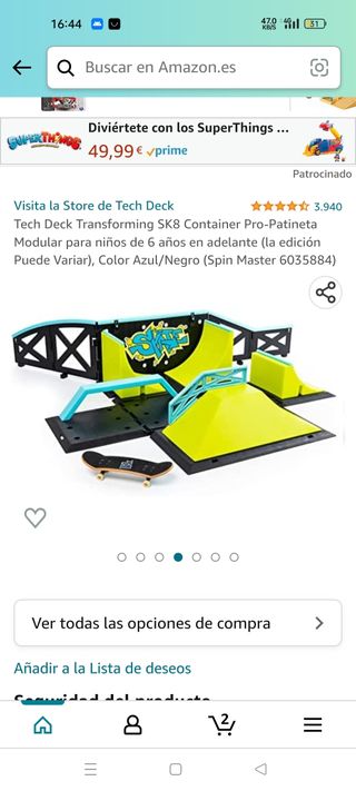 pista finger skate NUEVO 