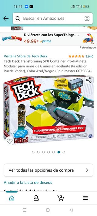 pista finger skate NUEVO 
