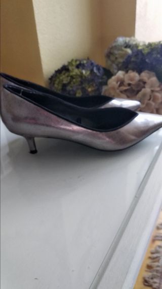 zapatos gris perla