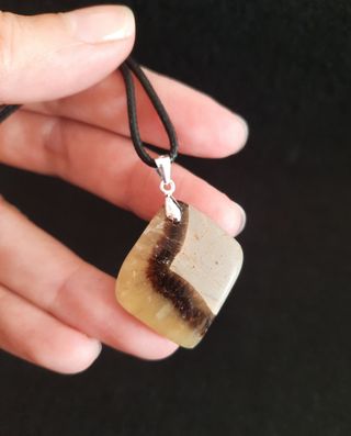 Colgante de Septaria y Plata de Ley.