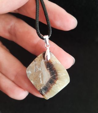 Colgante de Septaria y Plata de Ley.