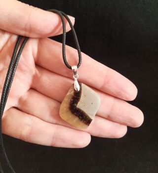 Colgante de Septaria y Plata de Ley.