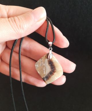 Colgante de Septaria y Plata de Ley.