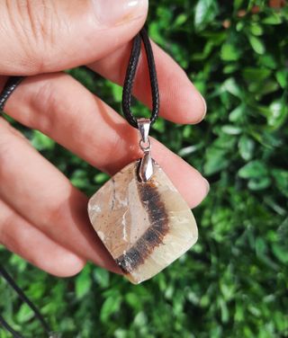 Colgante de Septaria y Plata de Ley.