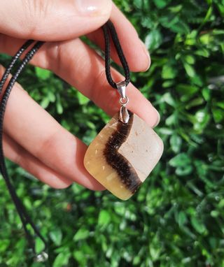 Colgante de Septaria y Plata de Ley.