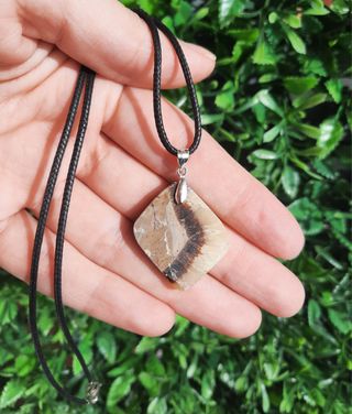 Colgante de Septaria y Plata de Ley.