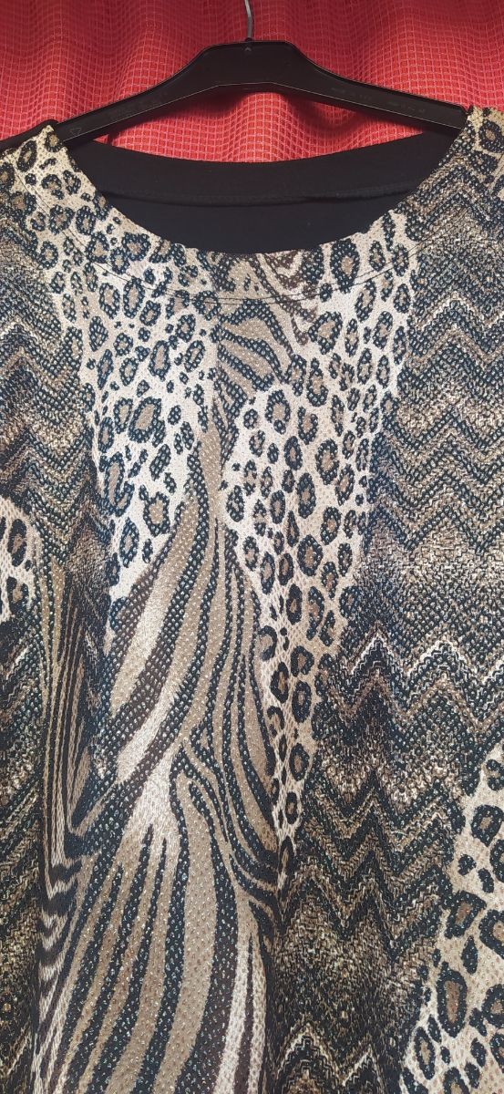 camiseta punto carrujillo y brillito 4XL/ talla 48