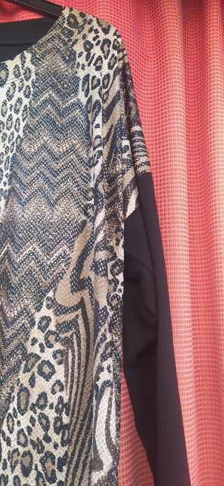 camiseta punto carrujillo y brillito 4XL/ talla 48