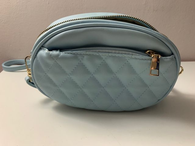 Bolso bombonera celeste