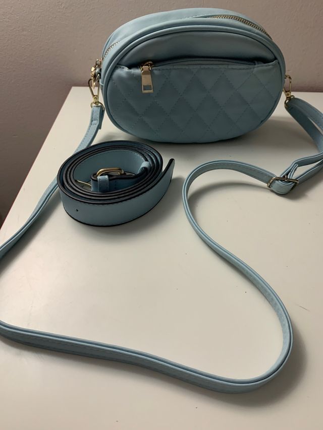 Bolso bombonera celeste