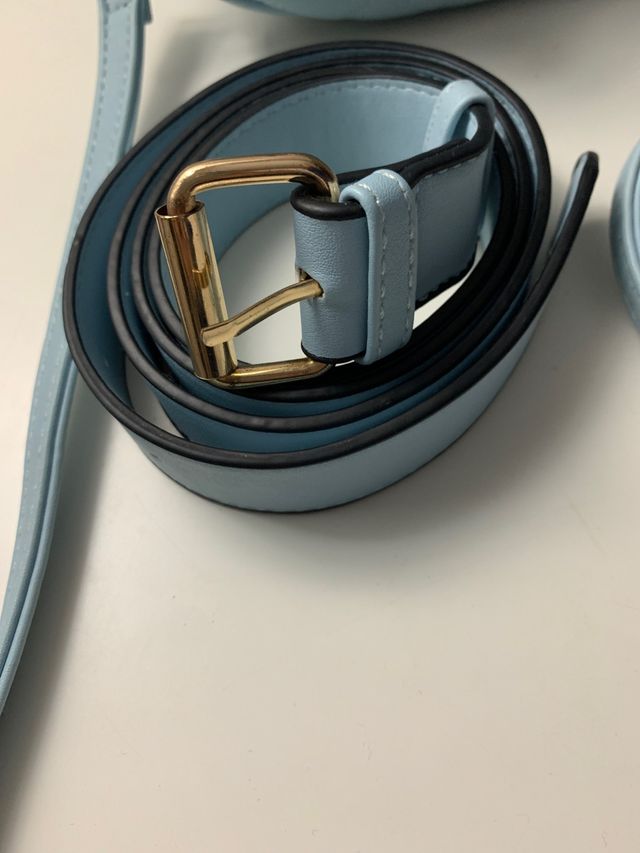 Bolso bombonera celeste