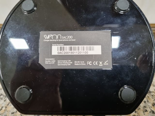 Base carrgador Sveon iPhone 