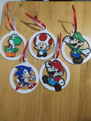 Adornos de Navidad Mario.