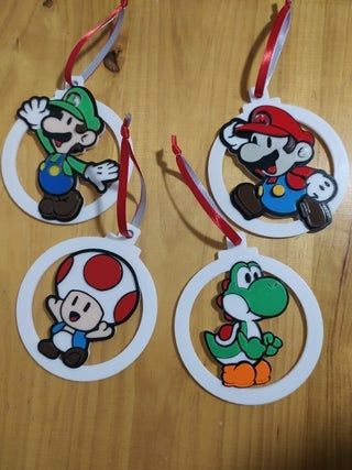 Adornos de Navidad Mario.