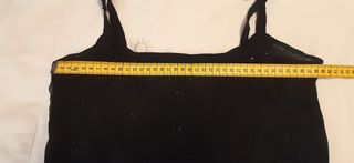 Top fiesta negro con pedrería