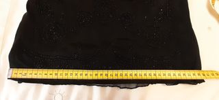 Top fiesta negro con pedrería