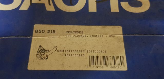 Bomba agua sachs mercedes clase g w461 T1w601 w123