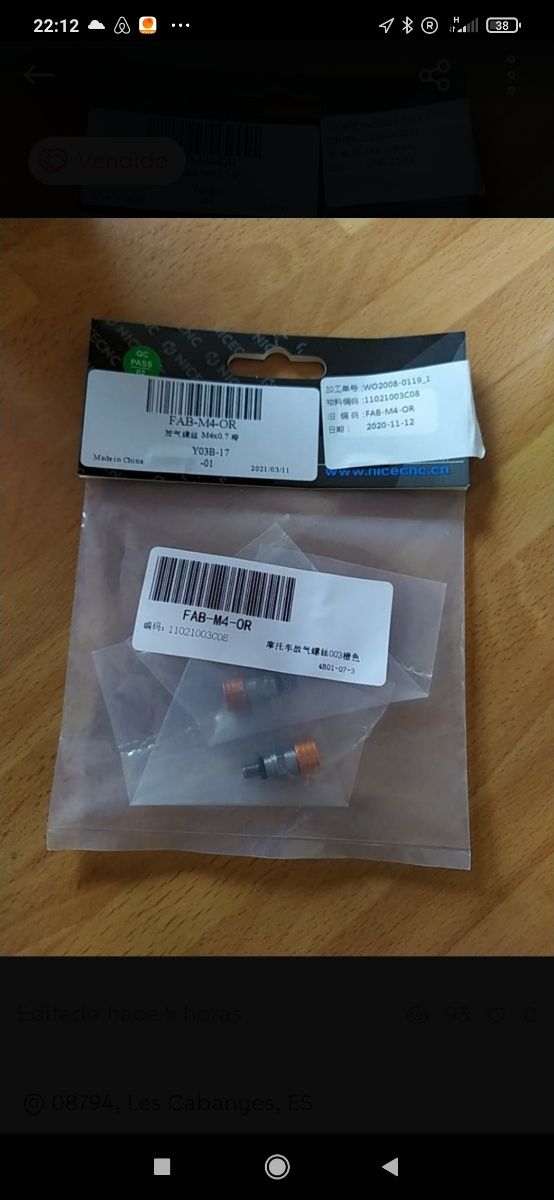 Purgadores suspension