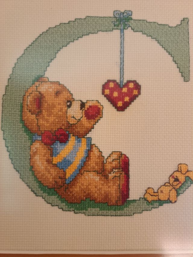 CUADRO PETIT POINT BEBÉ