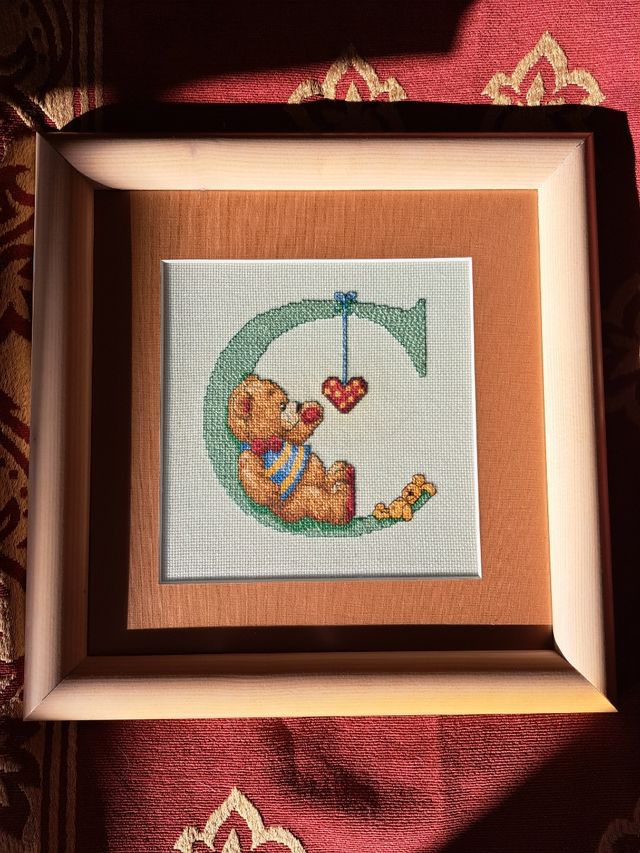 CUADRO PETIT POINT BEBÉ