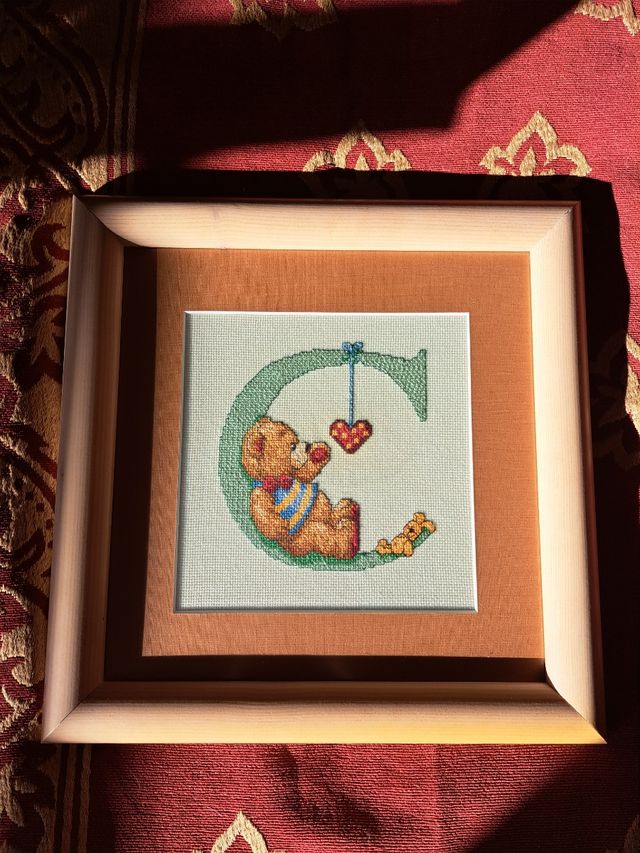 CUADRO PETIT POINT BEBÉ