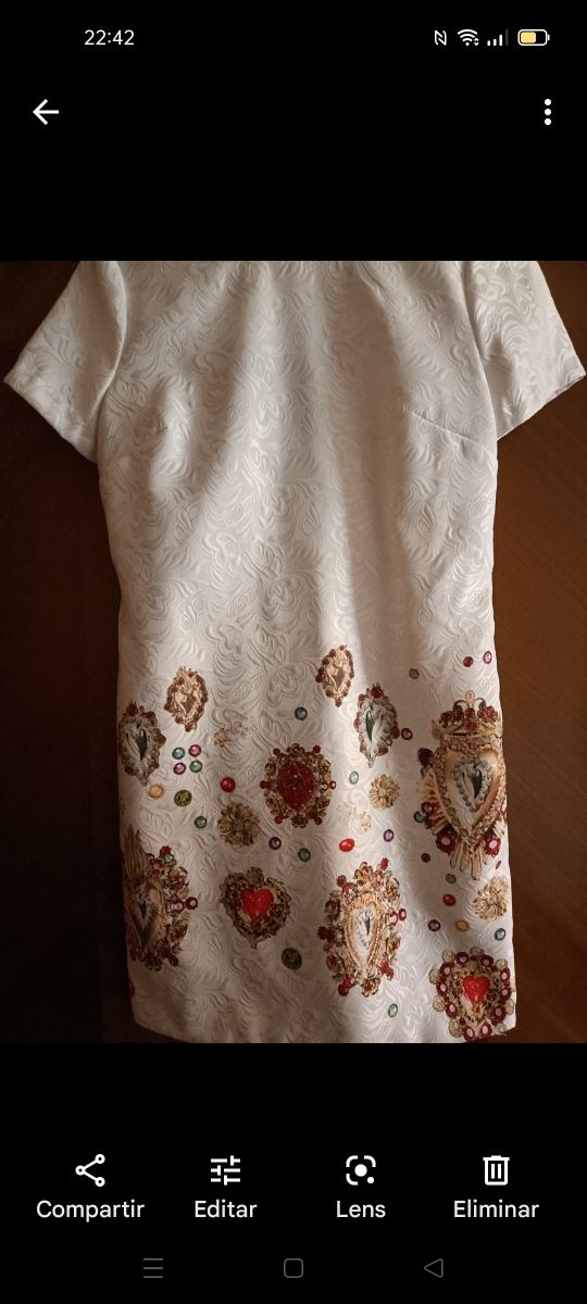 Vestido Damasco Mujer