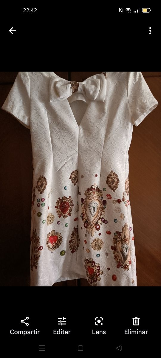 Vestido Damasco Mujer