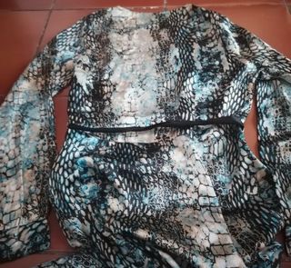 Vestido Cetim padrão da Lanidor